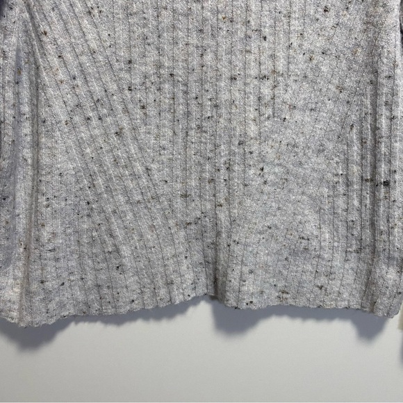 OLD NAVY Gray Speckled Mock Neck Sweater! Ribbed Knit XS - Picture 3 of 8